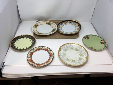 (6) Art Nouveau China Dishes