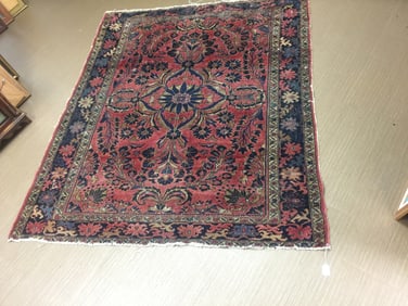 Antique Sarouk Area Rug