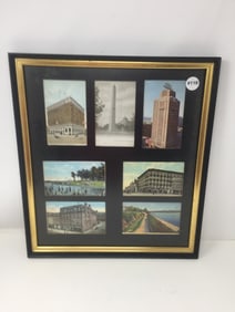 Framed Antique Harrisburg Post Cards