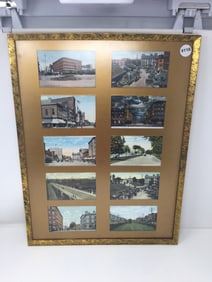 Framed Antique Harrisburg Post Cards