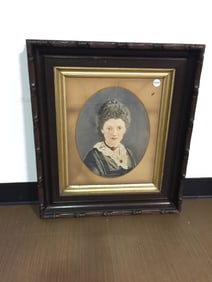 Early Portrait in Walnut Frame