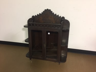 Victorian Hanging Curio Cabinet