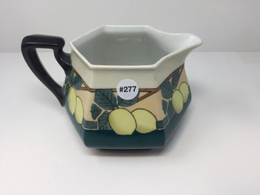 Limoges Artist Signed Lemonade Pitcher