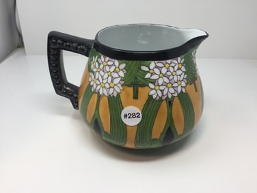 Limoges Artist Signed Pitcher