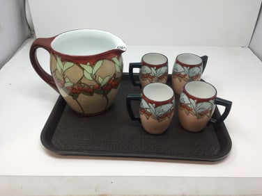 5 Pcs Art Deco China