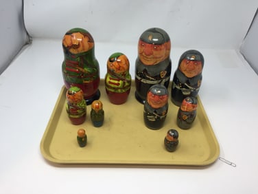 2 Sets of Russian Nesting Dolls