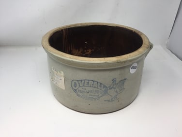 Antique Advertising Cake Crock