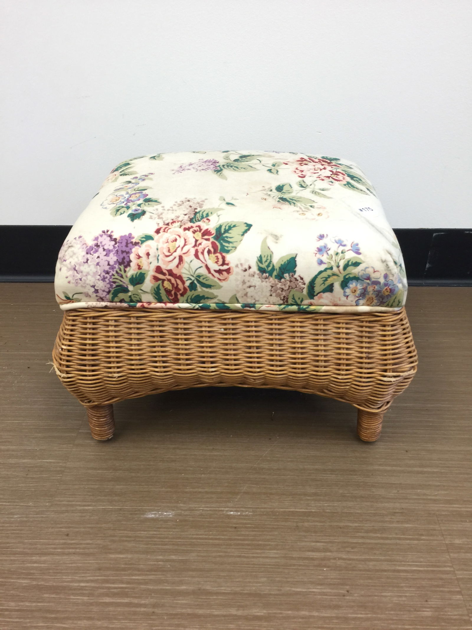 MCM Wicker Stool (1 of 6)