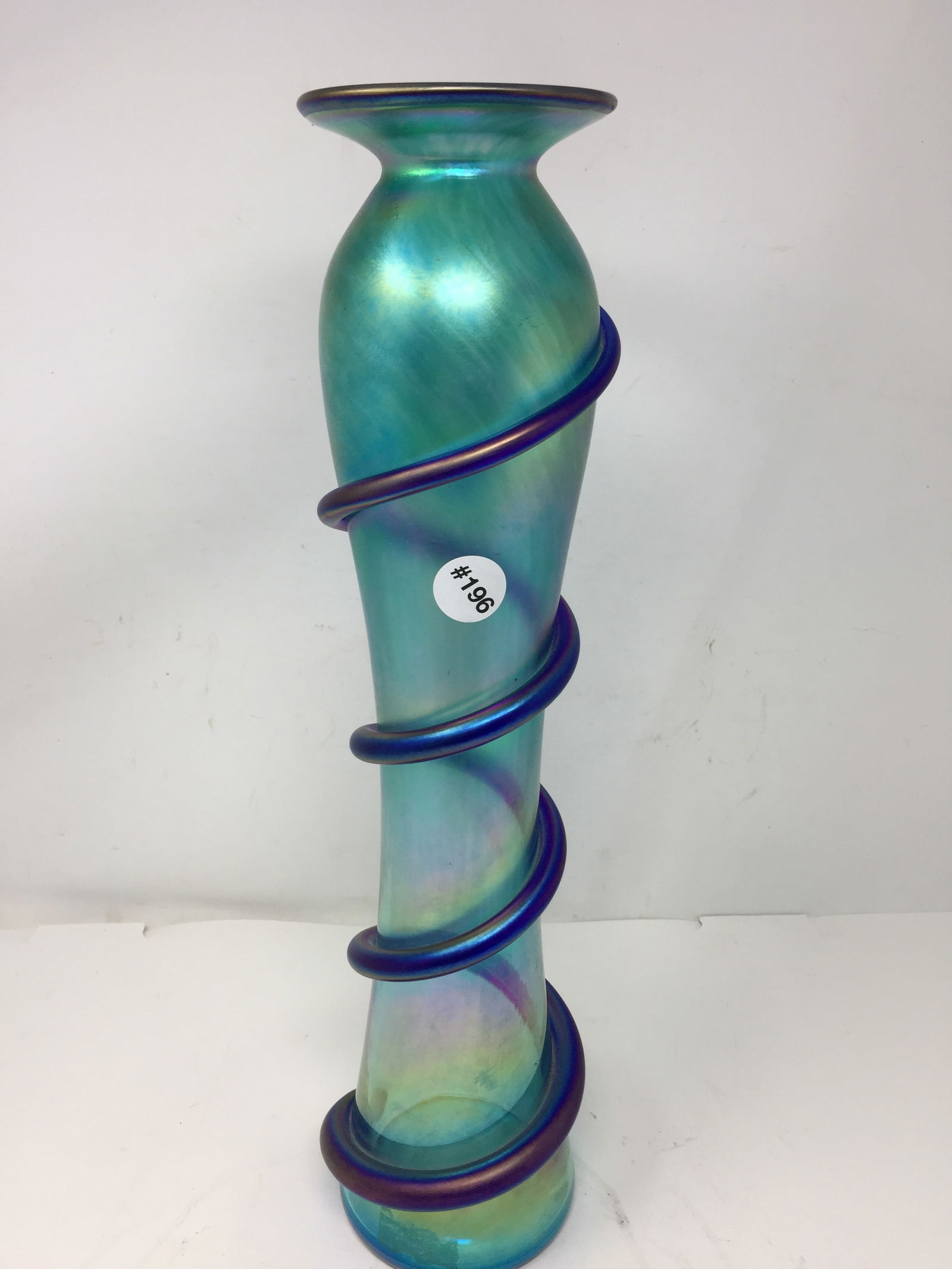 Artist Signed Art Glass Vase (1 of 6)