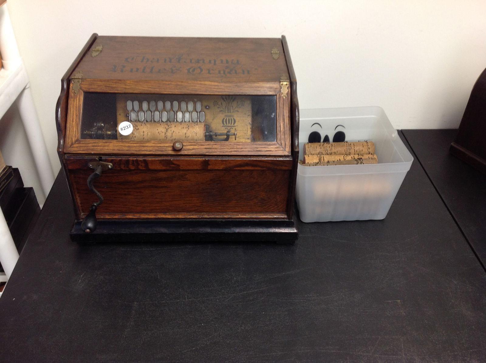 Antique Stencil Chantanqua Roller Organ (1 of 6)