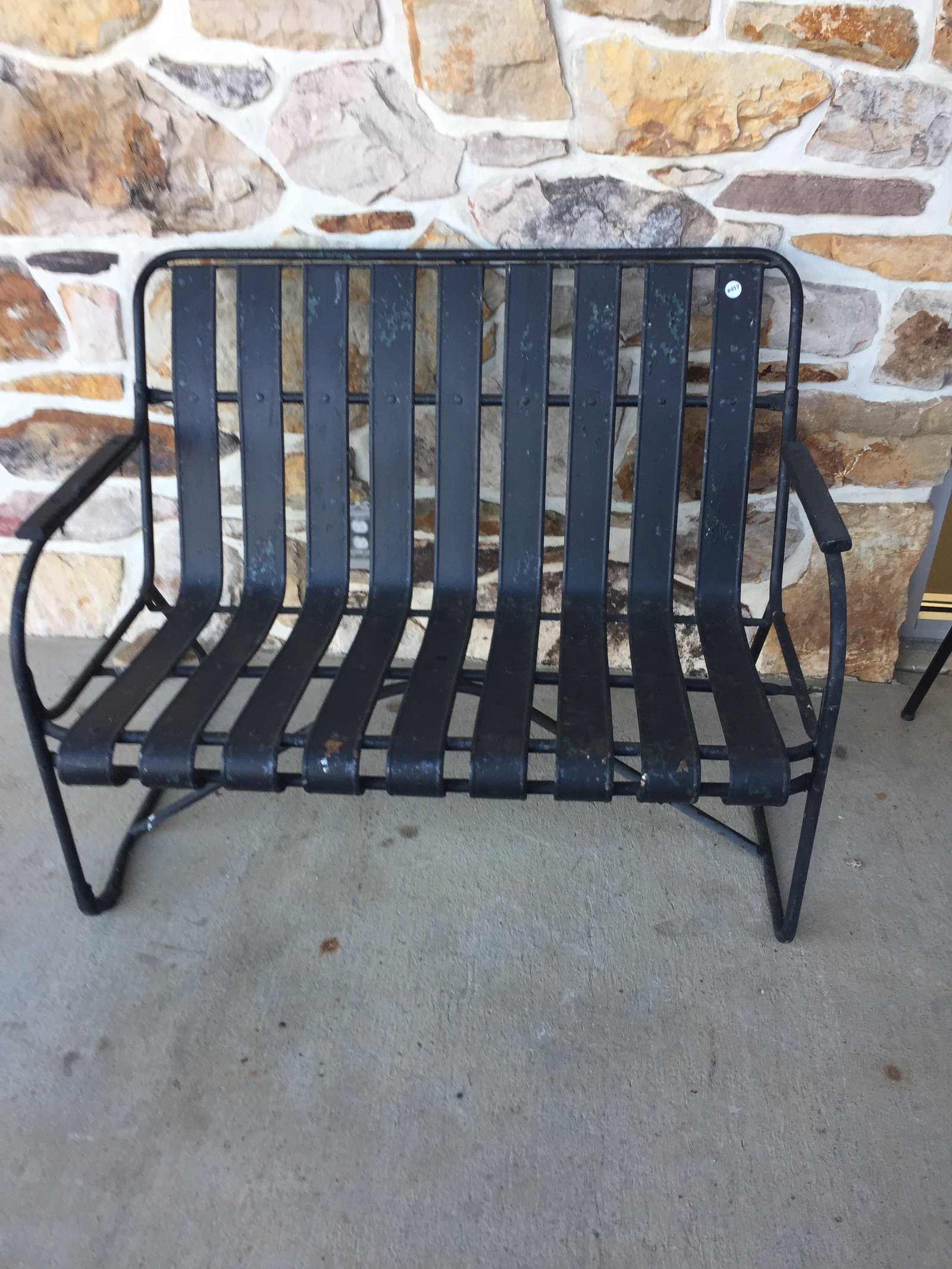 Metal Bench: 34"x46"x24".