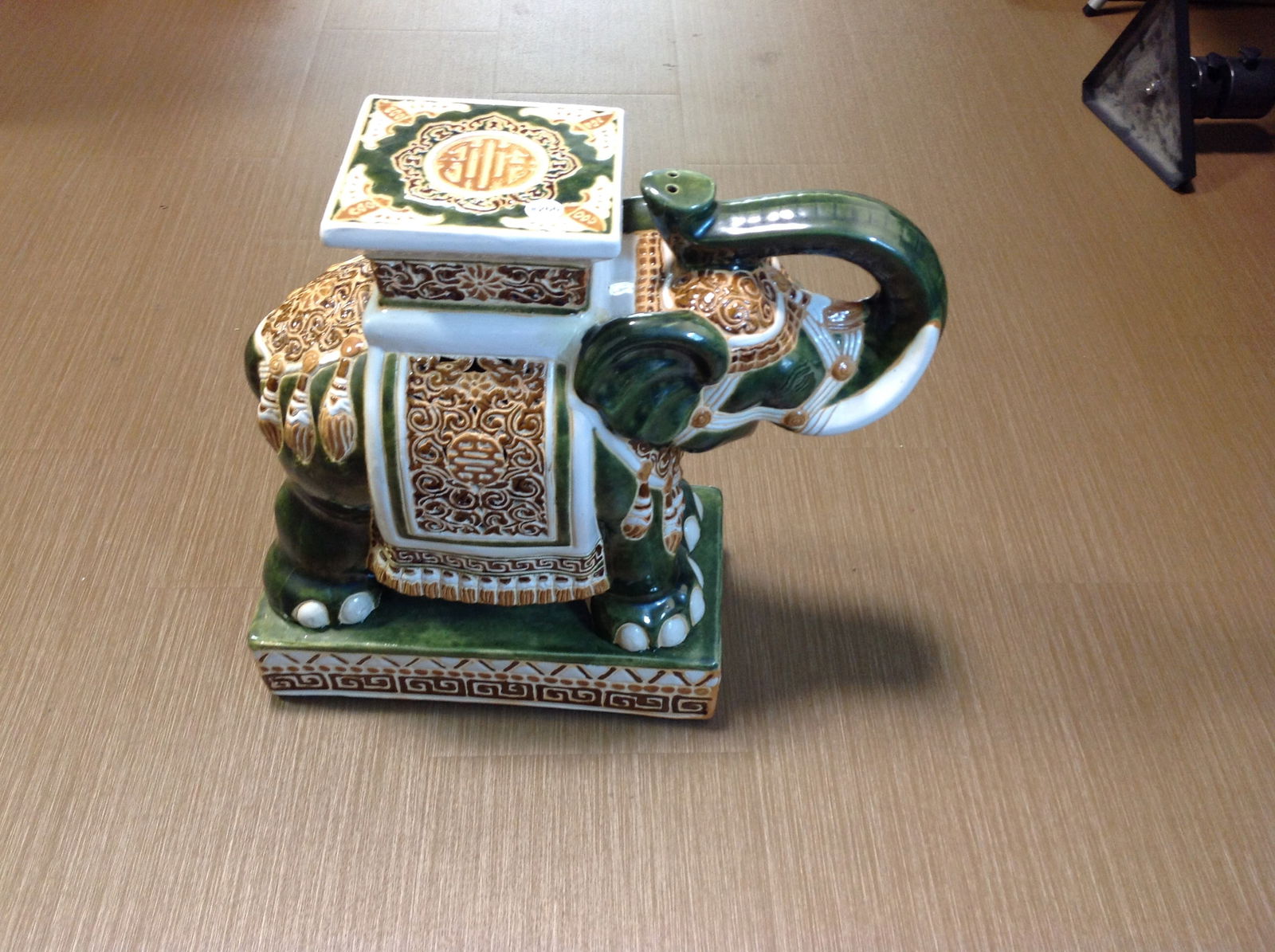 Elephant Garden Seat: 25" x 42".