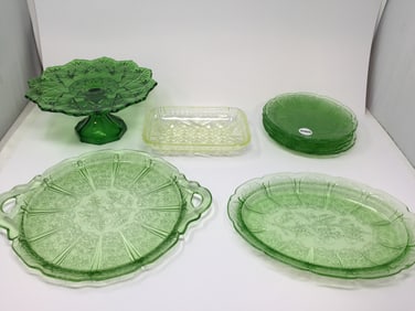 Grouping of Depression Glass