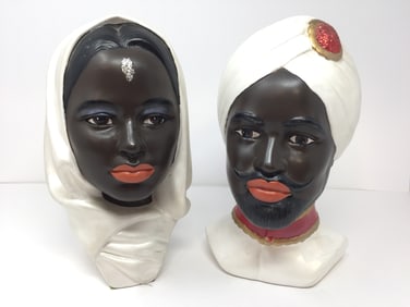 Pair of Blackamoor Busts