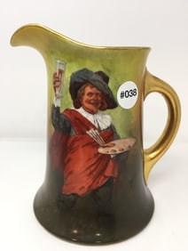 Limoges Artist Signed Pitcher