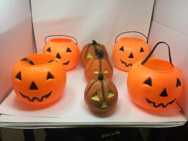 Grouping Vintage Pumpkins