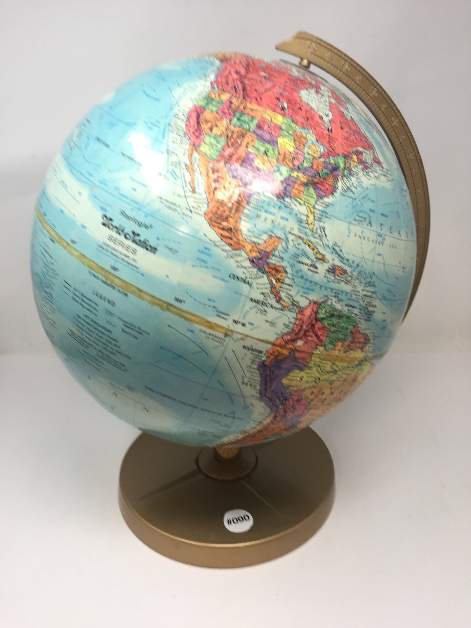 Vintage Repoluge Globe: 16"H.