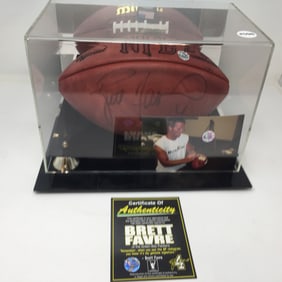 Brett Favre Signed Football