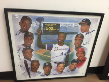 500 Hundred Homerun Club Signed Print