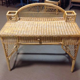 MCM Wicker Desk