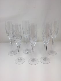 Set od 6 Mikasa Olympus Platinum Champagne Flutes