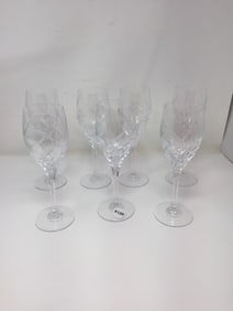 Set of 7 Mikasa Olympus Platinum Wine Glasses