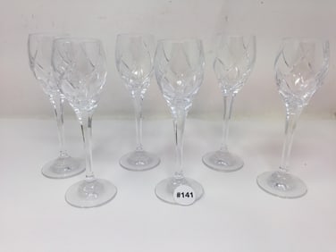 Set of 6 Mikasa Olympus Platinum Cordials