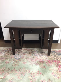 Signed Mission Oak Desk