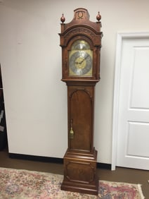 Carved Colonial Grandfathers Clock