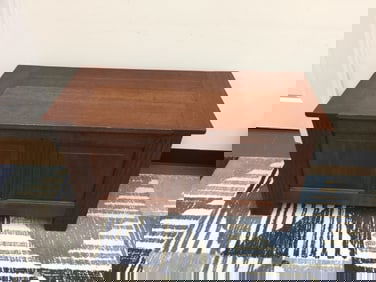 Mission Oak Carved Blanket Chest