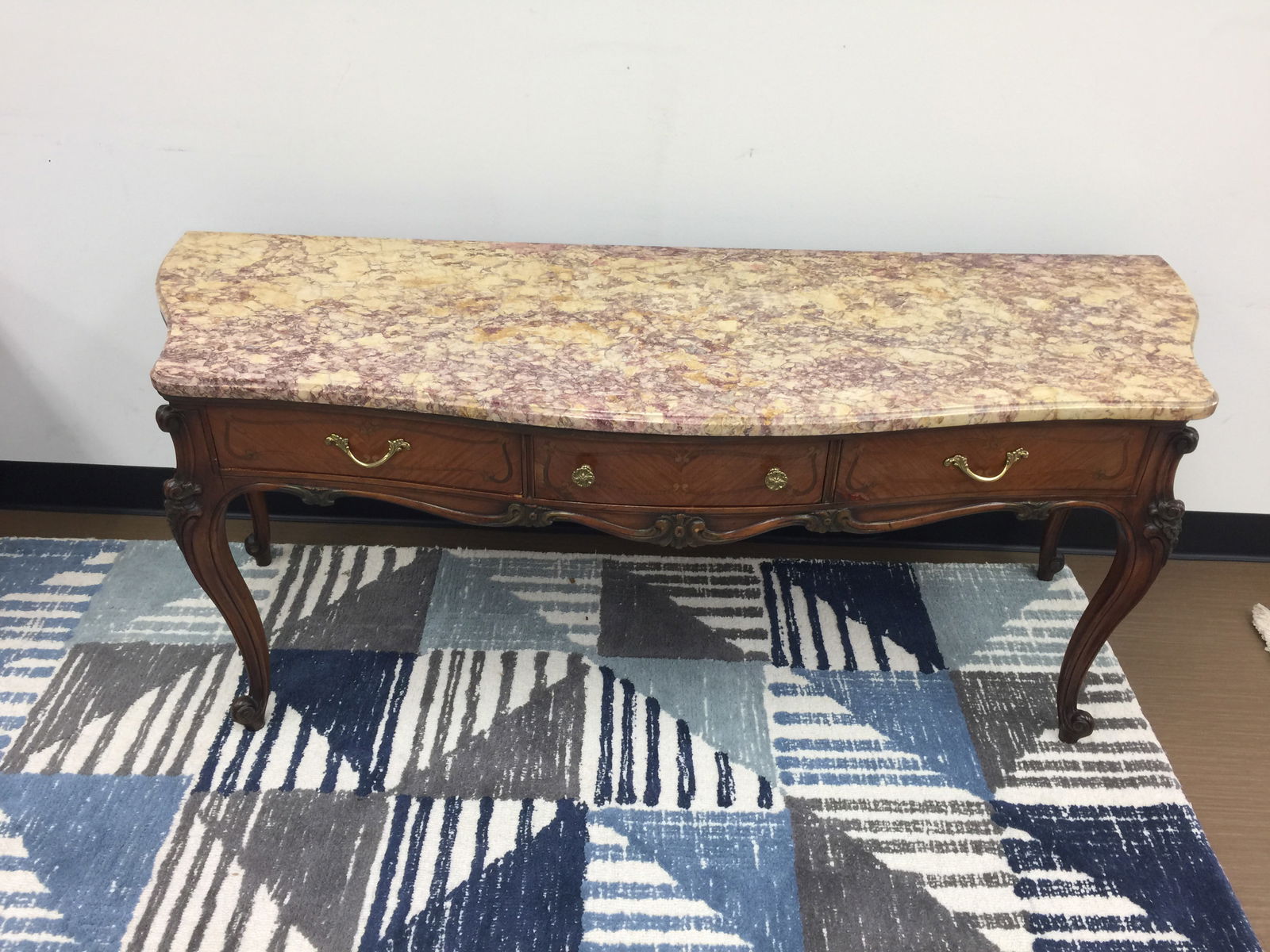 French Inlay Marble Top Table (1 of 6)
