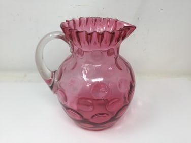 Fenton Coin Dot Pitcher