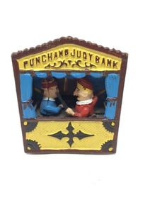 Punch & Judy Cast Iron Bank