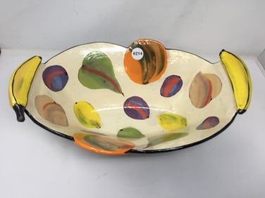 Redware Fruit Bowl