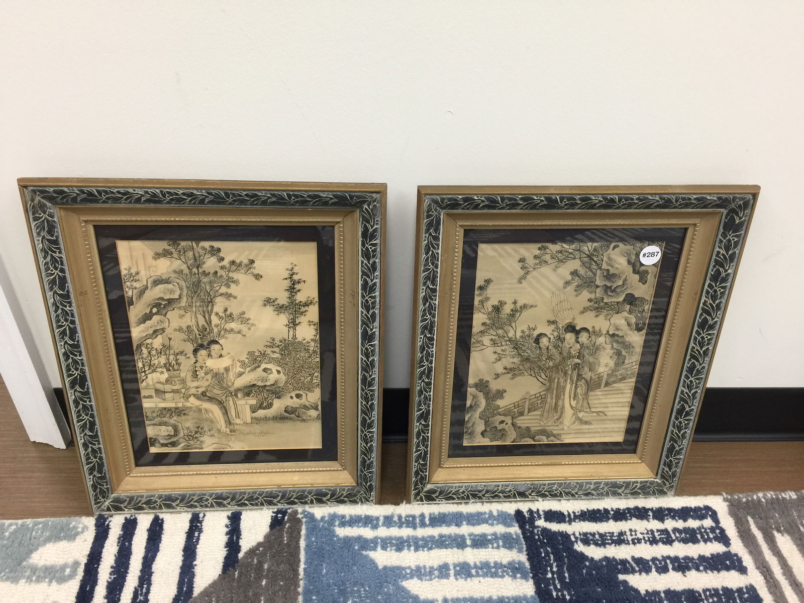 Pair of Oriental Water Colors (1 of 5)