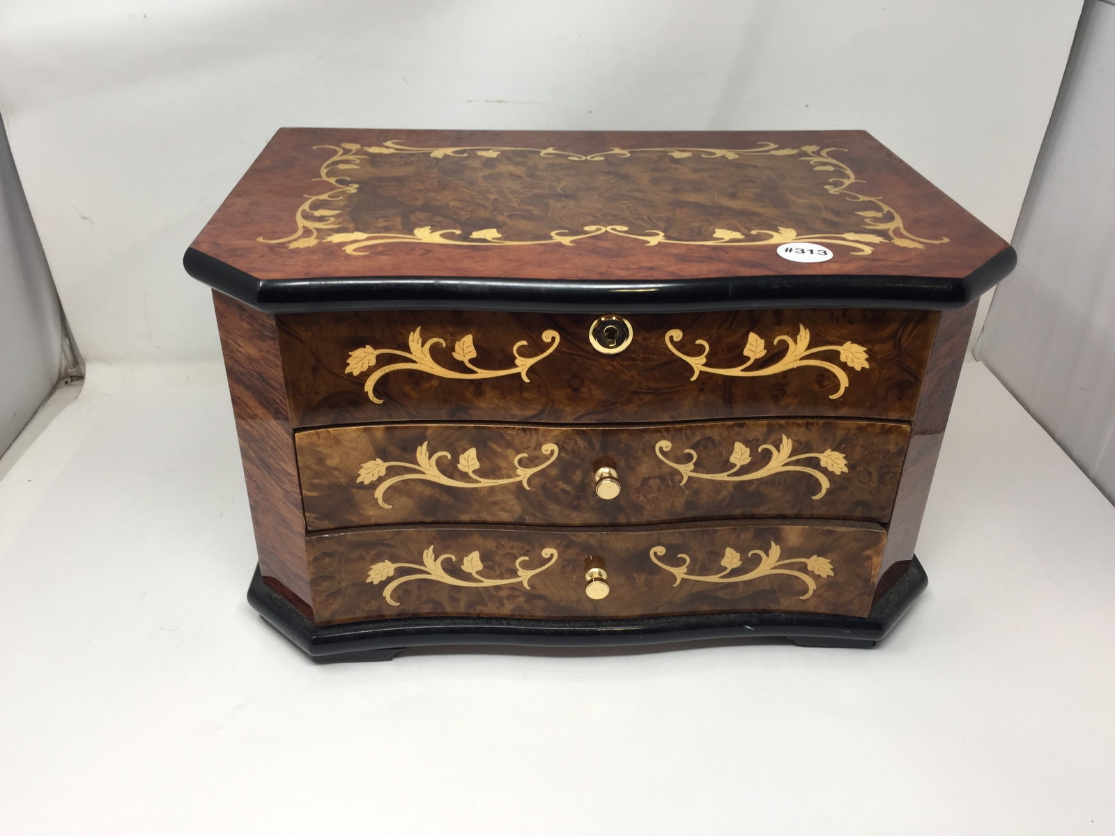 Inlay Jewelry Box: 15" x 9"