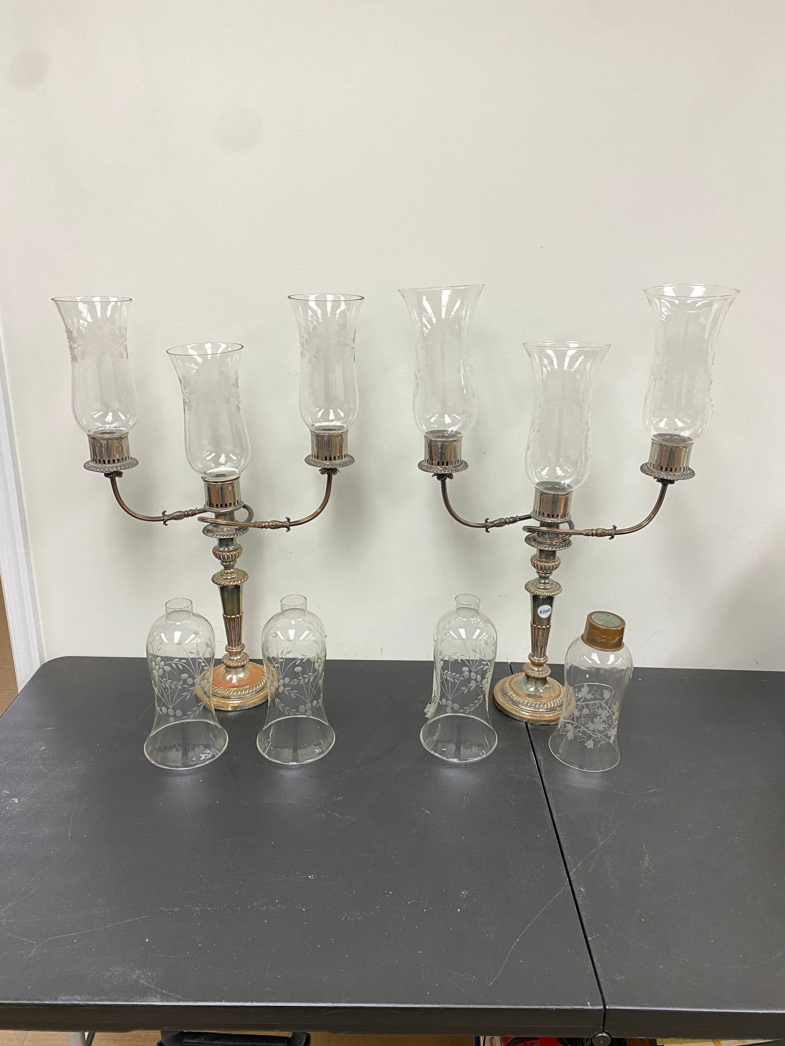Pair of Silver Plated Candelabras (1 of 6)
