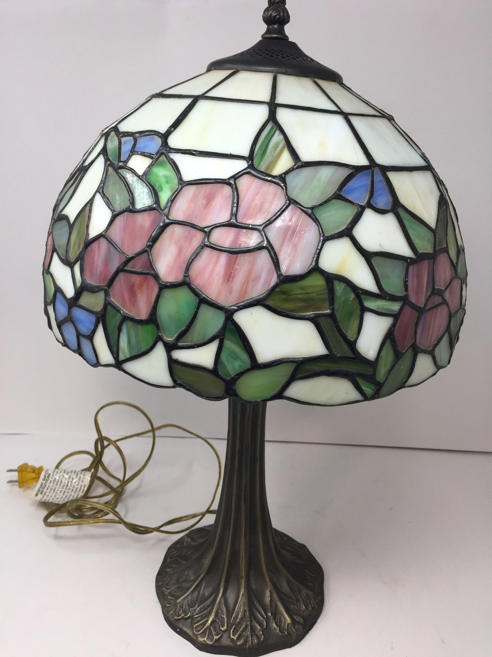Leaded Lamp: 21"H.
