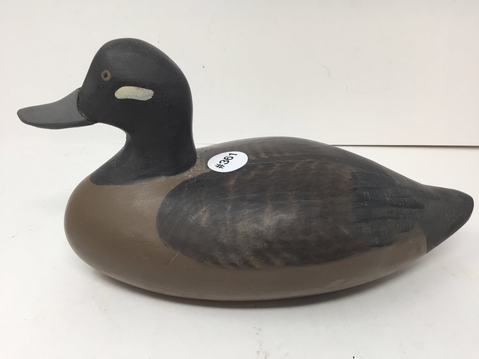 Duck Decoy: 12" x 6". Wooden, hand painted.