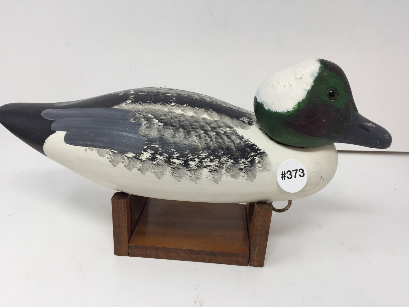 Duck Decoy: 12" x 6". Wooden, handpainted.