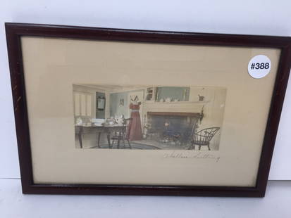 Wallace Nutting Print: Frame 12" x 8". SLR.