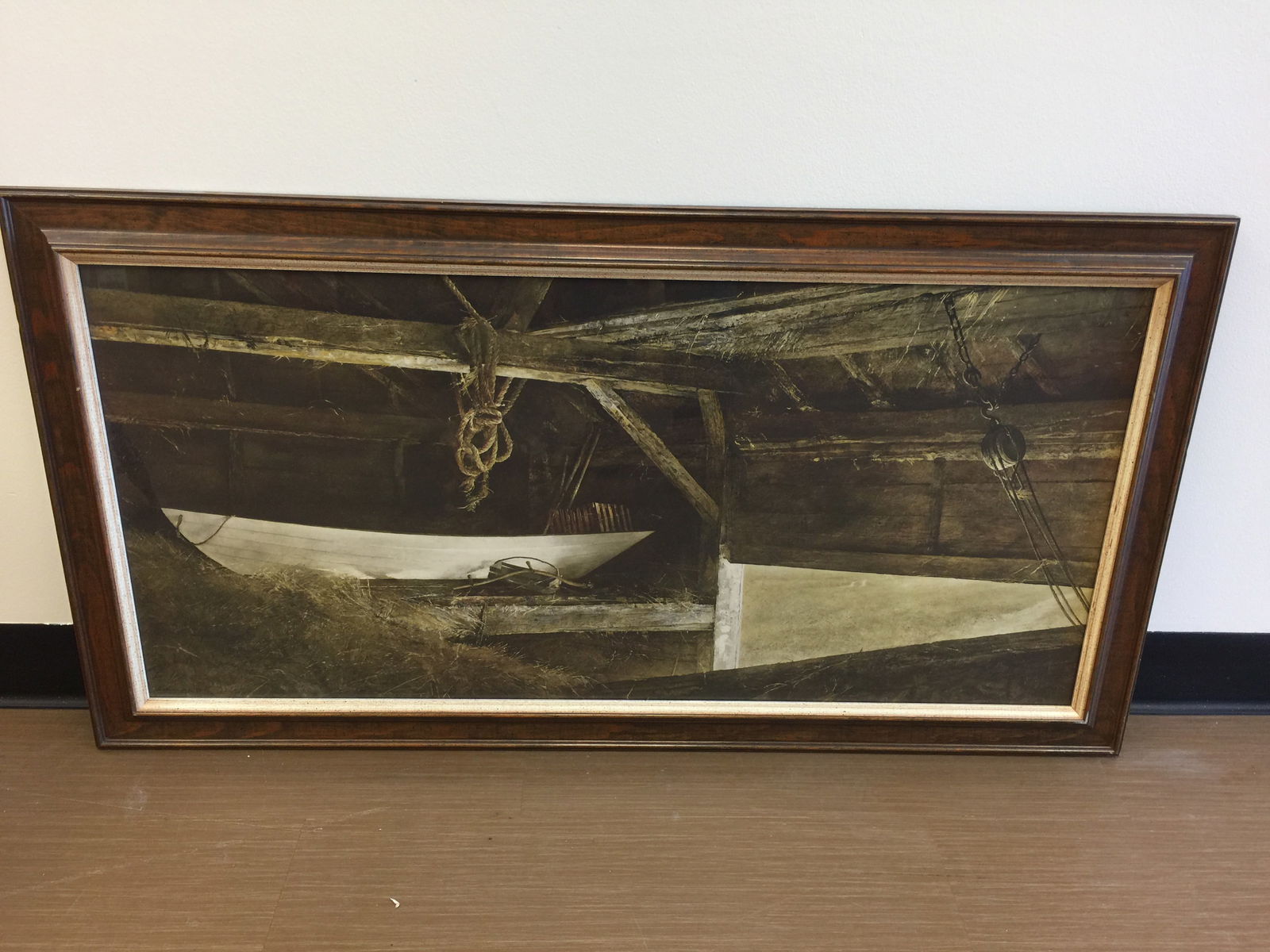 " Hay Ledge " by Andrew Wyeth: frame is 22" x 42"