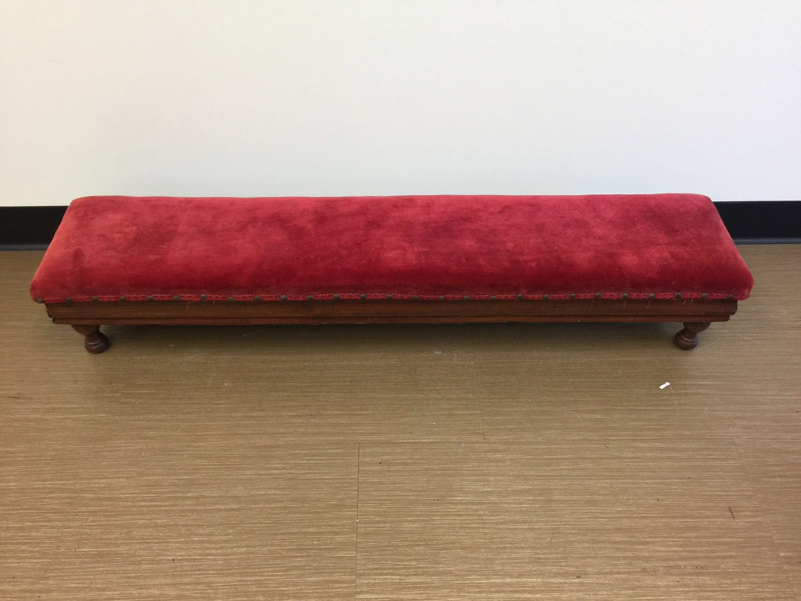 Upholstered Antique Prayer Bench (1 of 3)