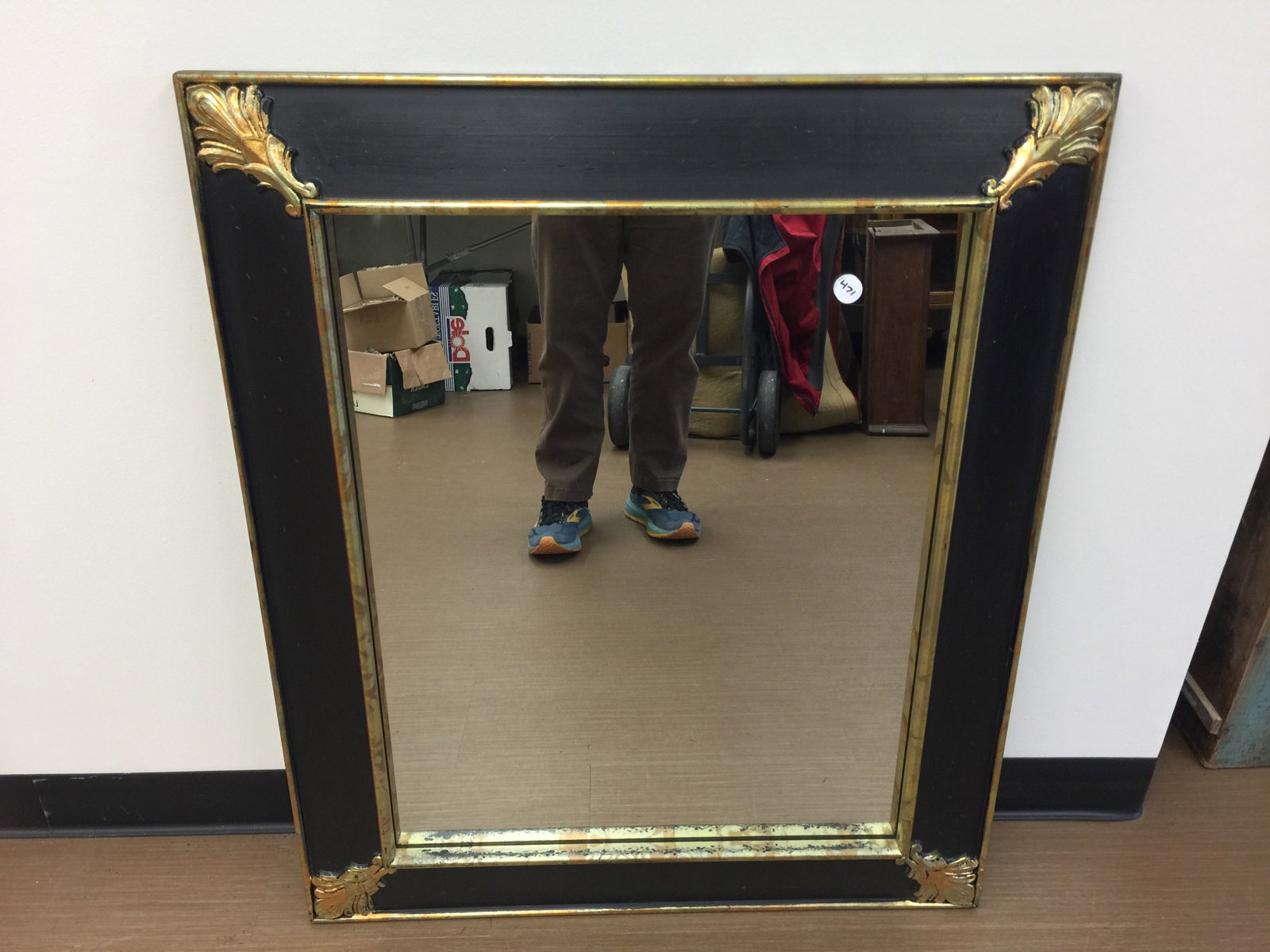 J.A. Olson Co. Mirror: has label on back, 32"x39".
