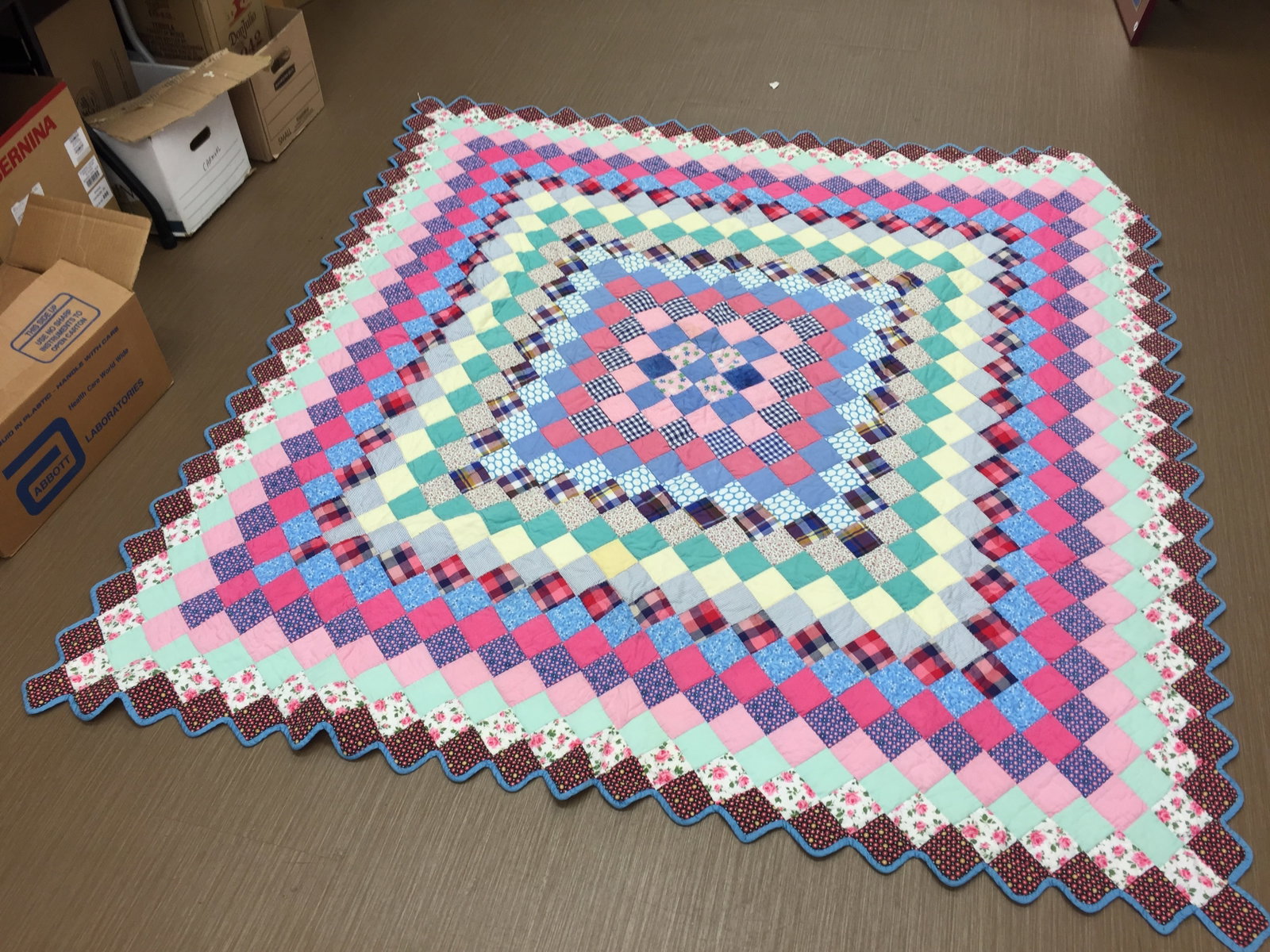 Quilt: 78"x75".