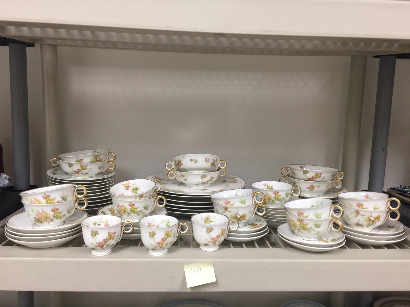 Grouping of Haviland Limoges "Autumn Leaf": service for six plus extras.