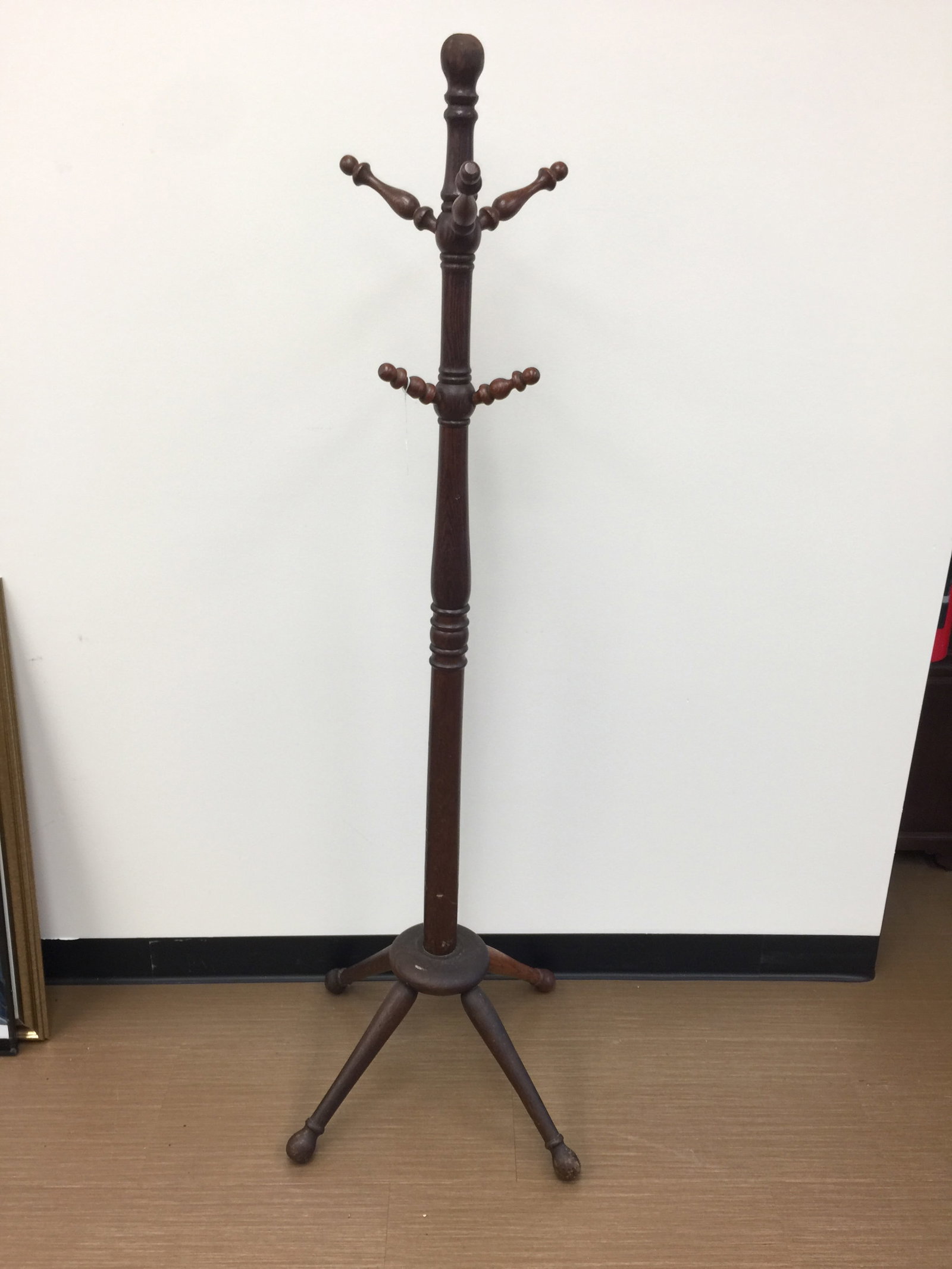Antique Oak Clothes Tree (1 of 5)