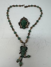 Taxco Sterling Totem Necklace