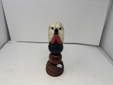 Artist Signed Carved Chicken