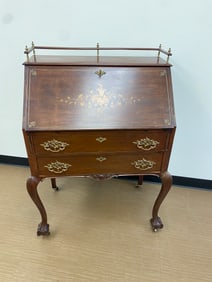 Antique Mahogany Ladies Desk with Inlay